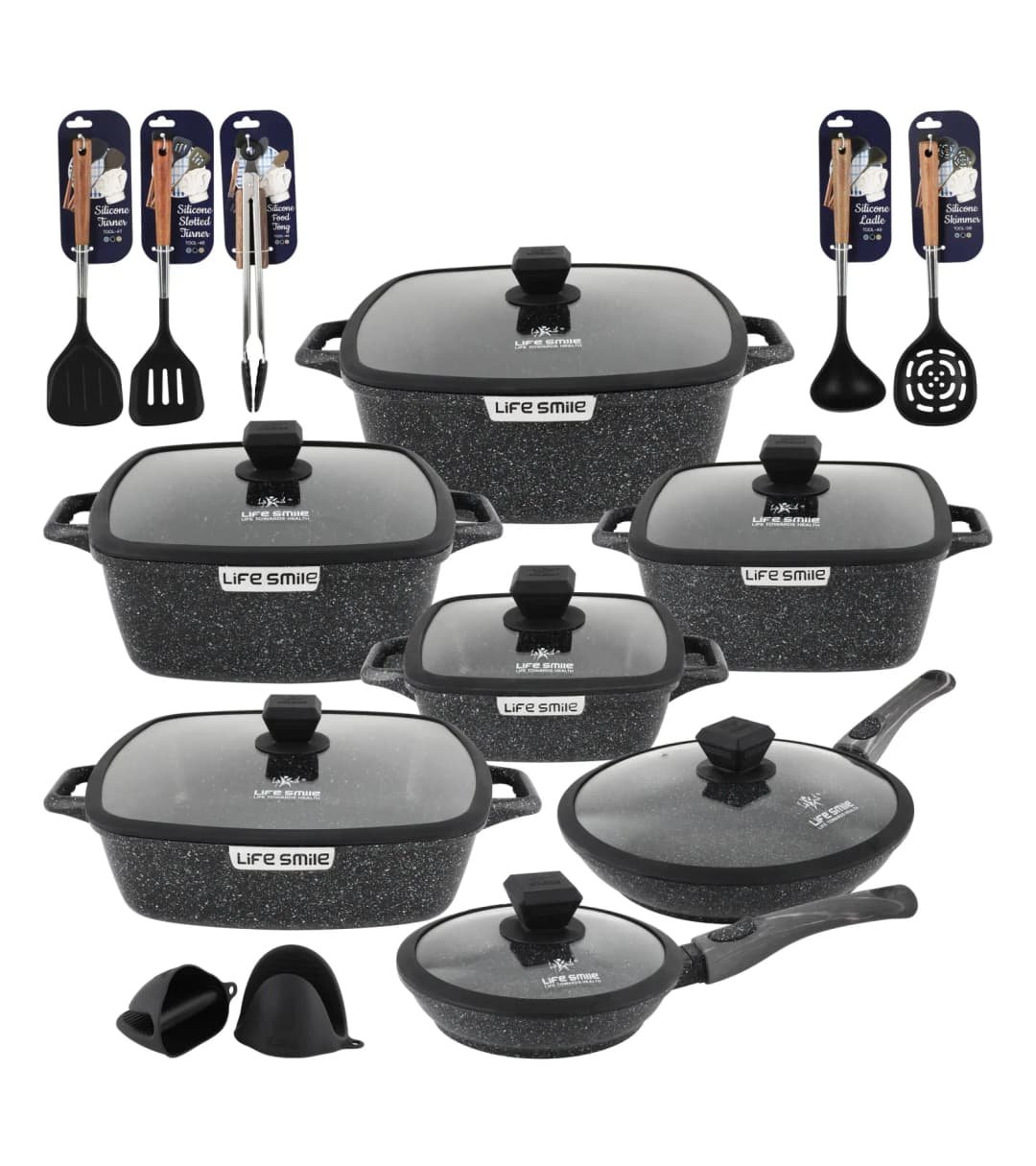 Lifesmile | Best Square Family | Best Cookware Sets | Granite | UAE | Dubai | Abu Dhabi